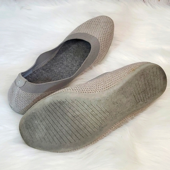 Allbirds Tree Breezers Ballet Flats Slate Gray Knit Comfy Slip-on Shoes Size 9 - Picture 10 of 17
